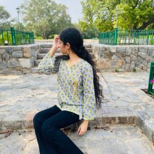 Basanti Baag Angrakha Kurti 🦚