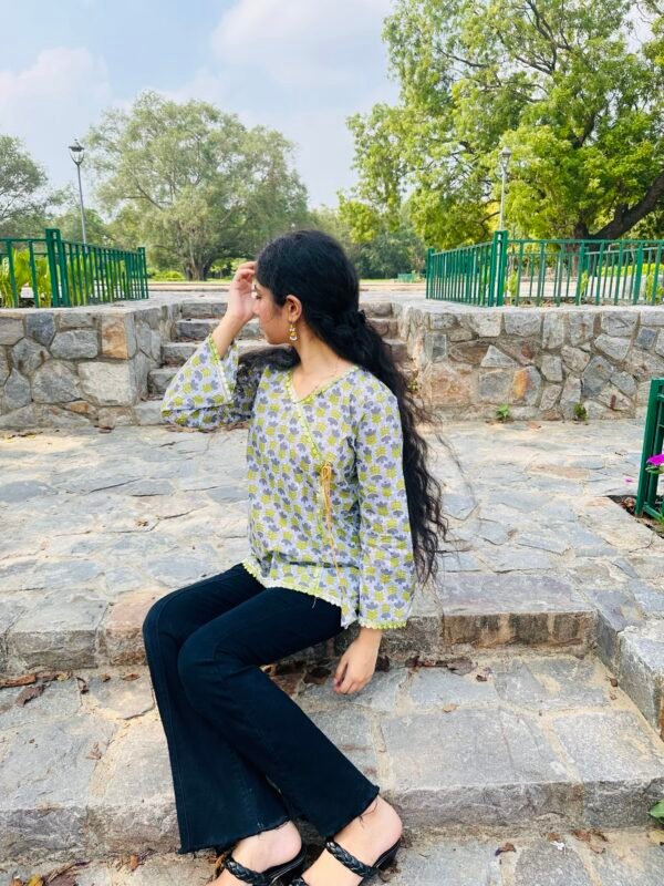 Basanti Baag Angrakha Kurti 🦚