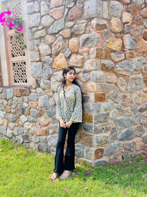 Basanti Baag Angrakha Kurti 🦚 - Image 4