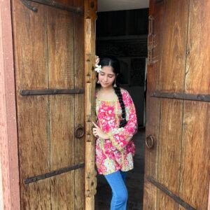 Gulabi Leher kurti 🌺