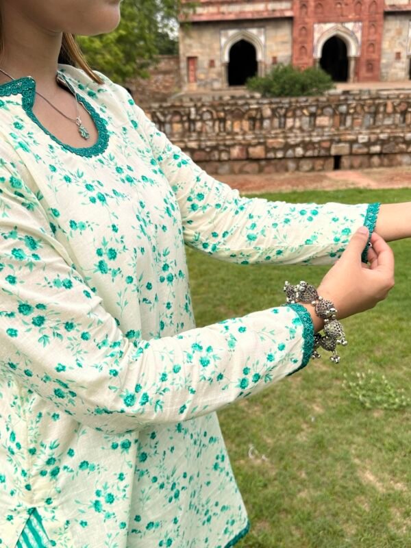 Mint Farsi Salwar Co-ord 🤍 - Image 3