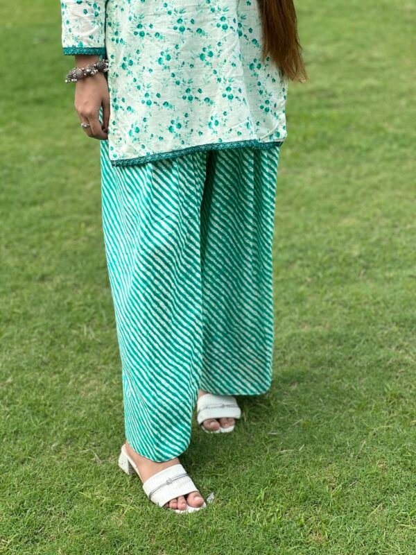 Mint Farsi Salwar Co-ord 🤍 - Image 4
