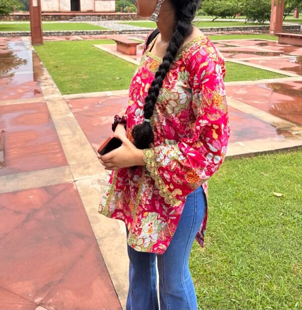 Gulabi Leher kurti 🌺 - Image 4